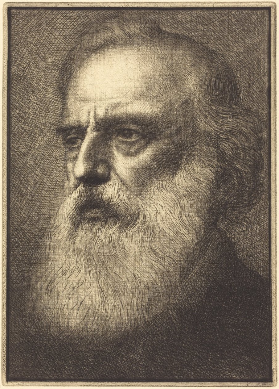 Zelfportret, 4e plaat door Alphonse Legros