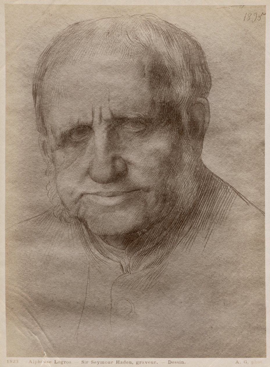 Sir Francis Seymour Haden, etser, 1895 door Alphonse Legros