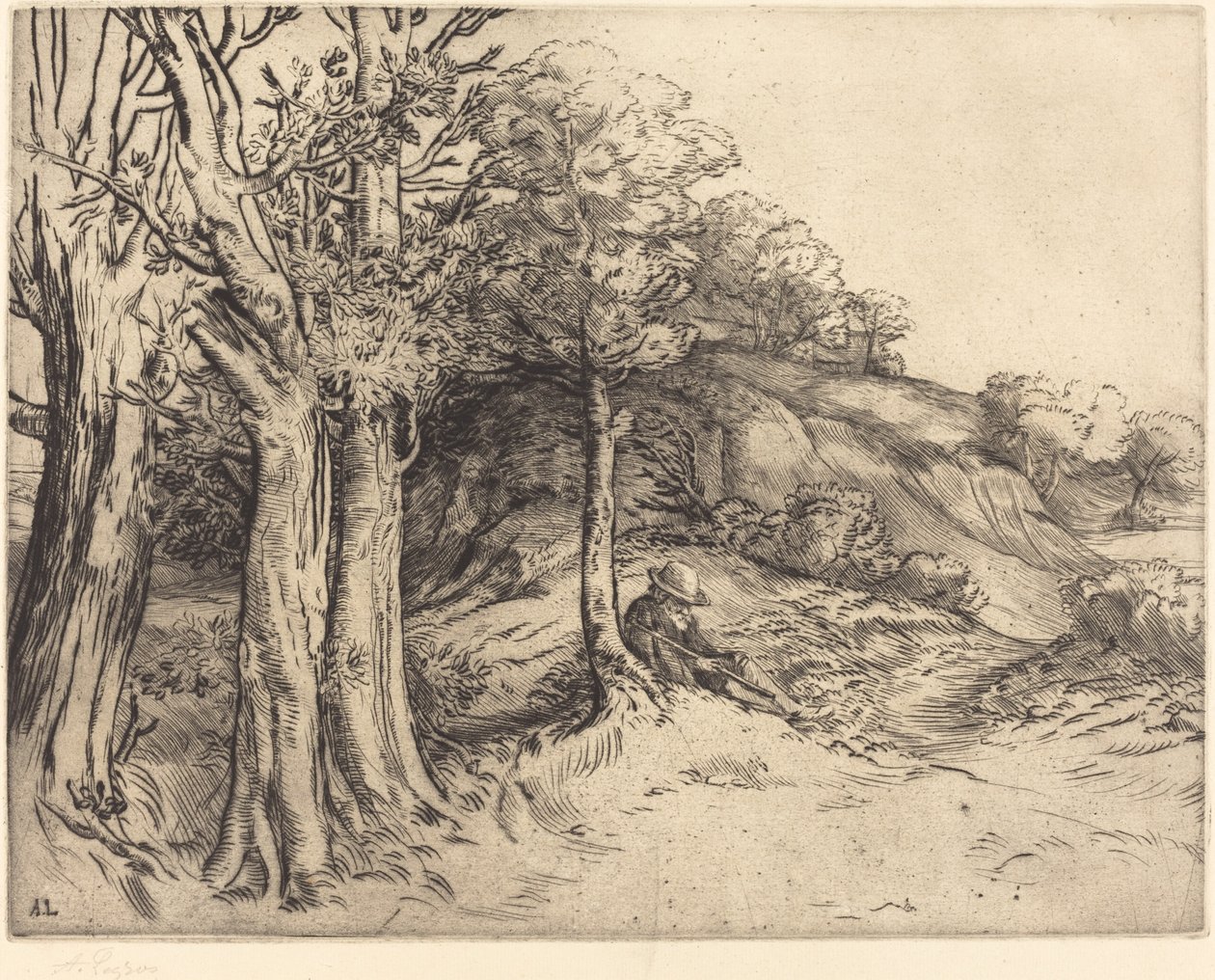 Solitude door Alphonse Legros