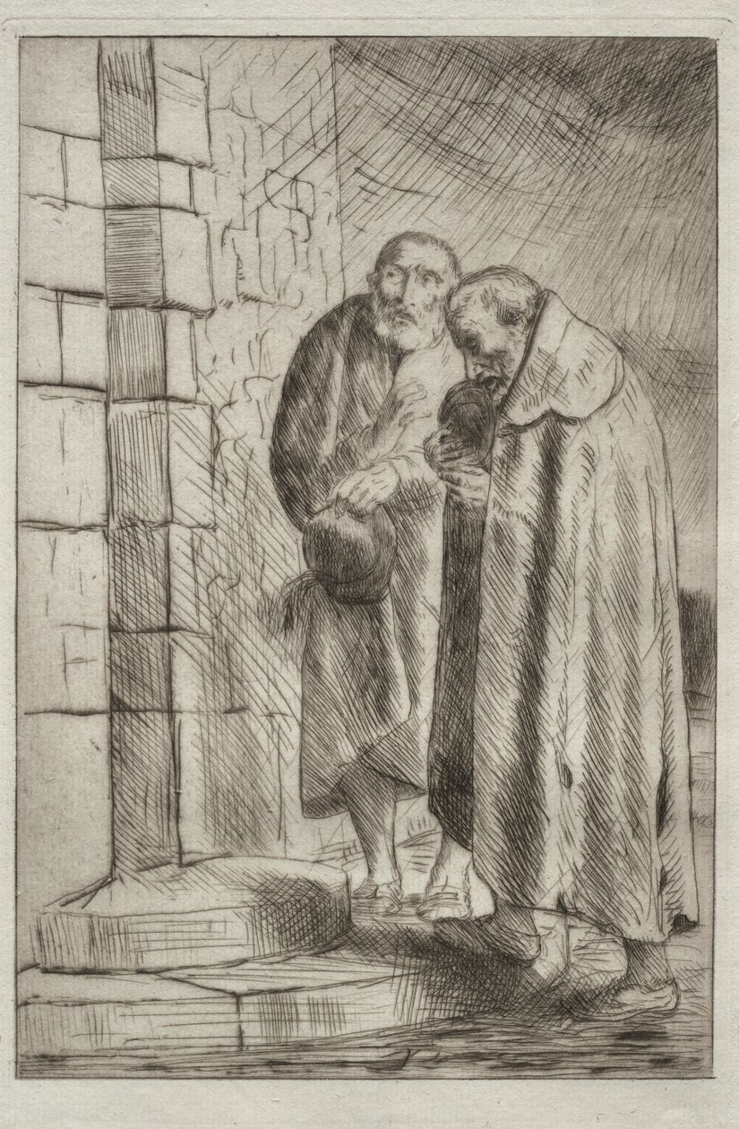 St. Pierre et St. Paul aan de deur van M. Richard door Alphonse Legros
