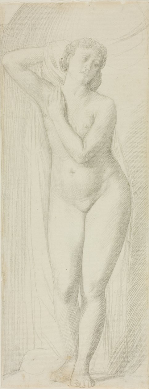 Staand vrouwelijk naakt door Alphonse Legros