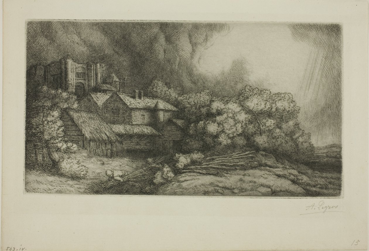 De Abdijboerderij door Alphonse Legros