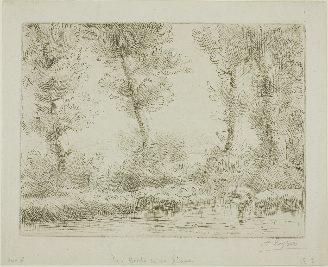 De oevers van de Liane door Alphonse Legros