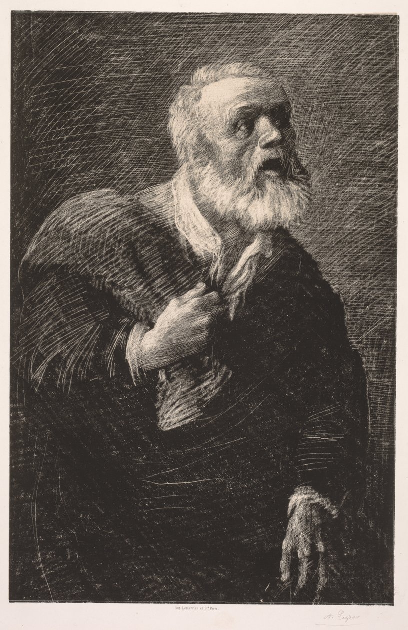 De Nachtomroeper door Alphonse Legros