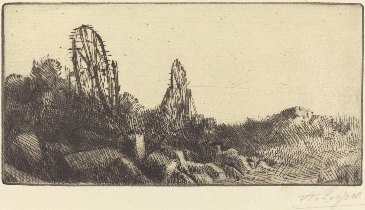 De oude renbanen van Montrouge door Alphonse Legros