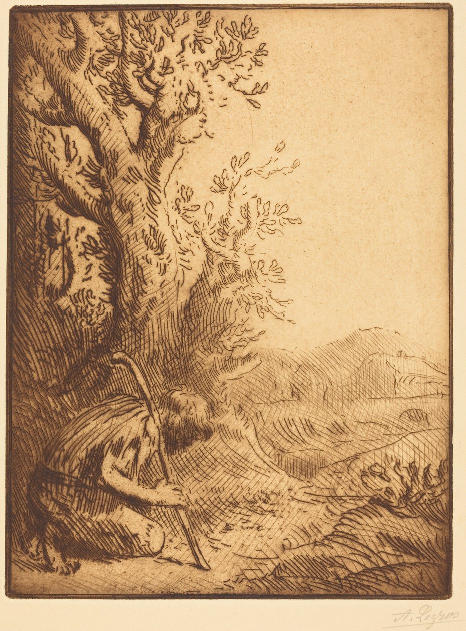 Der verlorene Sohn, 4. Platte door Alphonse Legros