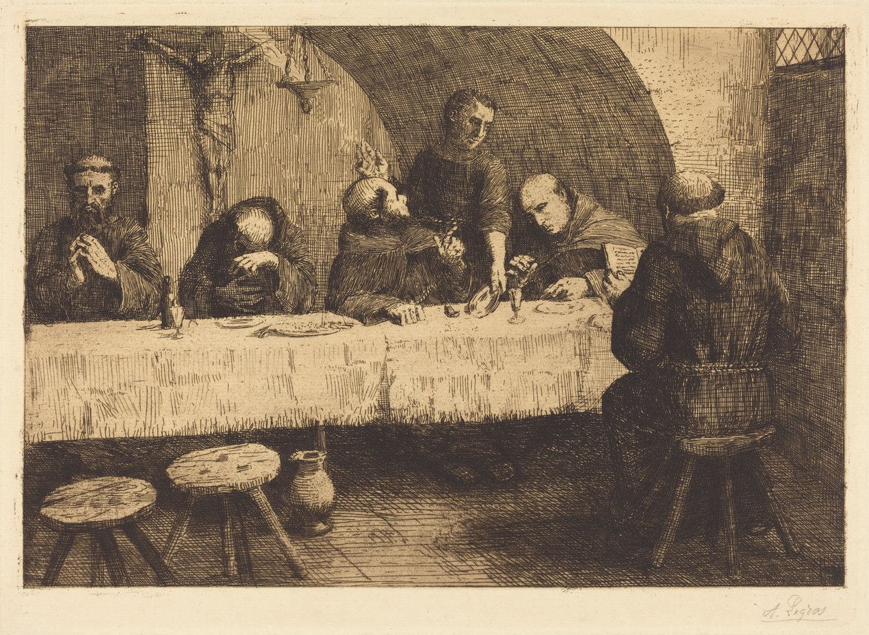 De refter (Le refectoire) door Alphonse Legros