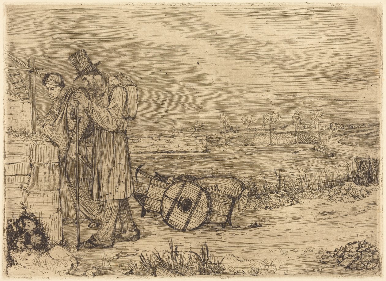 Landlopers van Montrouge door Alphonse Legros