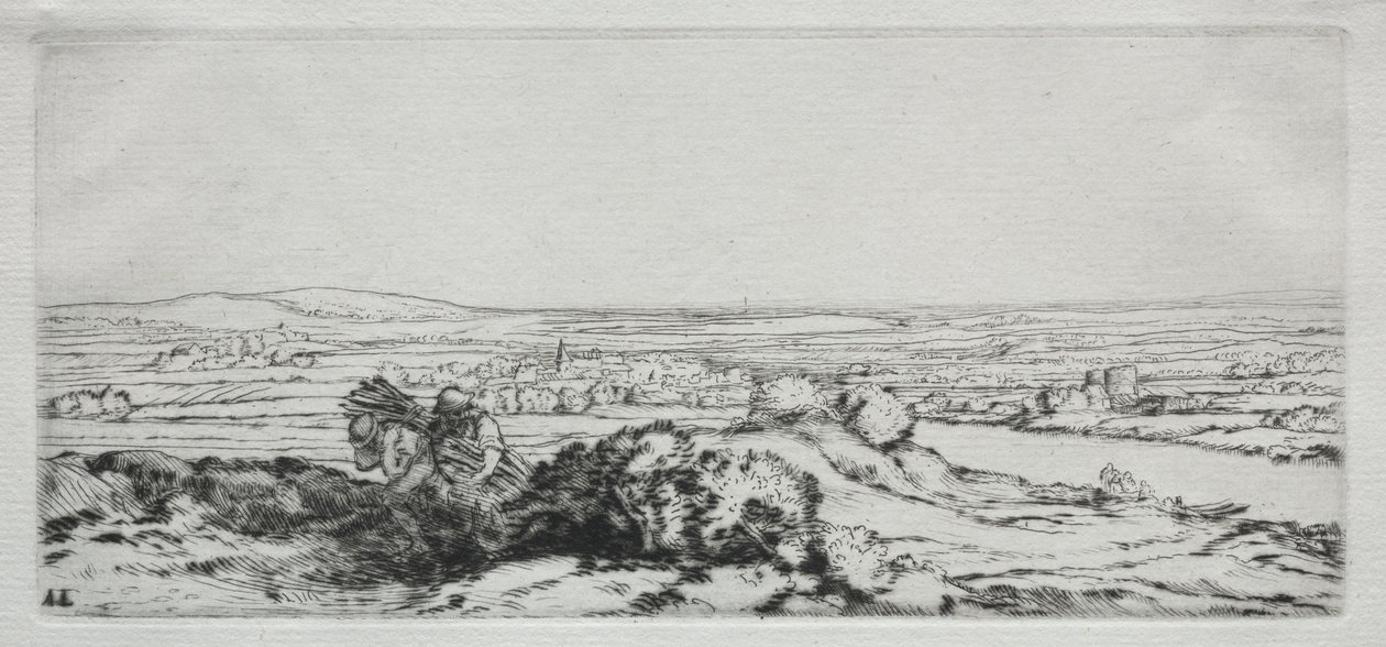 Vallei van de duinen (La Vallee des Dunes) door Alphonse Legros