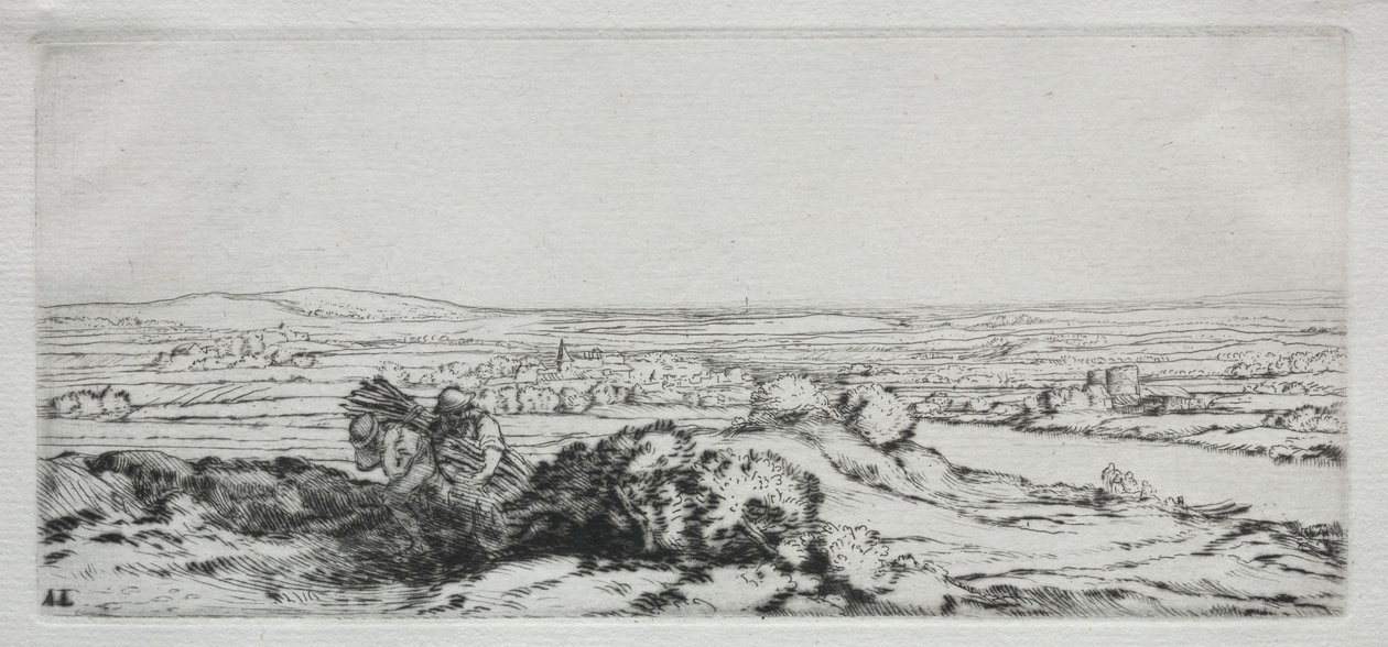 Vallei van de duinen La Vallée des Dunes door Alphonse Legros