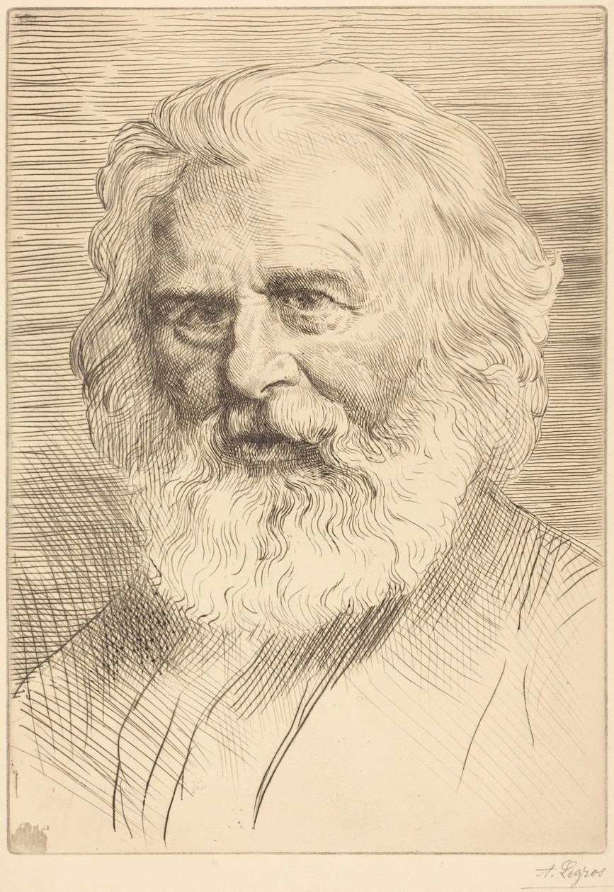 W.H. Longfellow, eerste plaat door Alphonse Legros