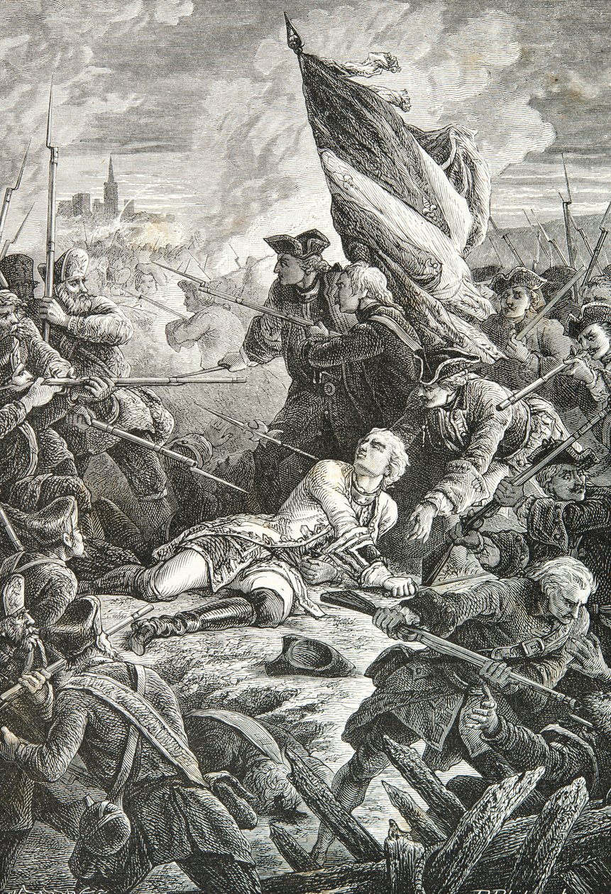 Overlijden van Louis de Brehan voor Danzig door Alphonse Marie de Neuville