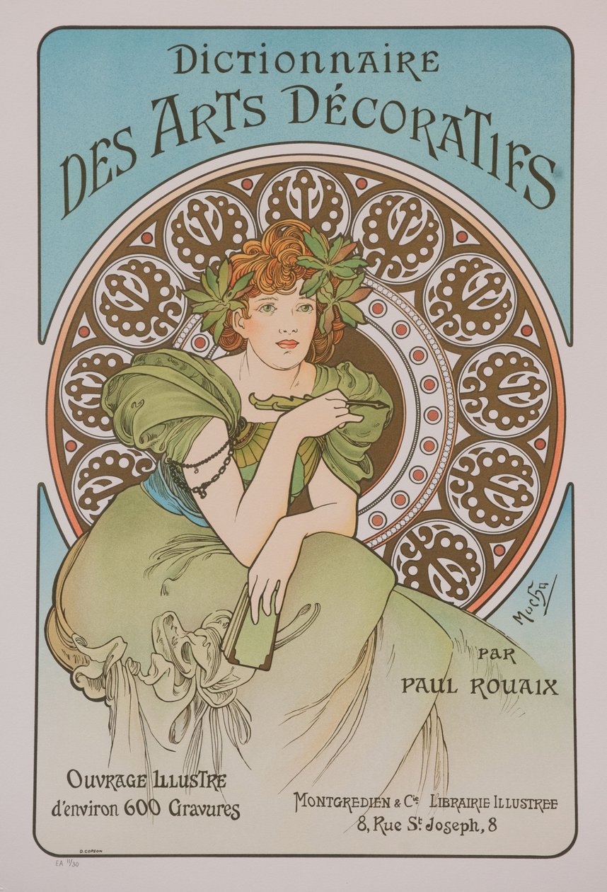 Dictionnaire des Arts Décoratifs, 1902 door Alphonse Mucha