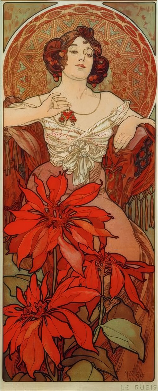 Robijn door Alphonse Mucha