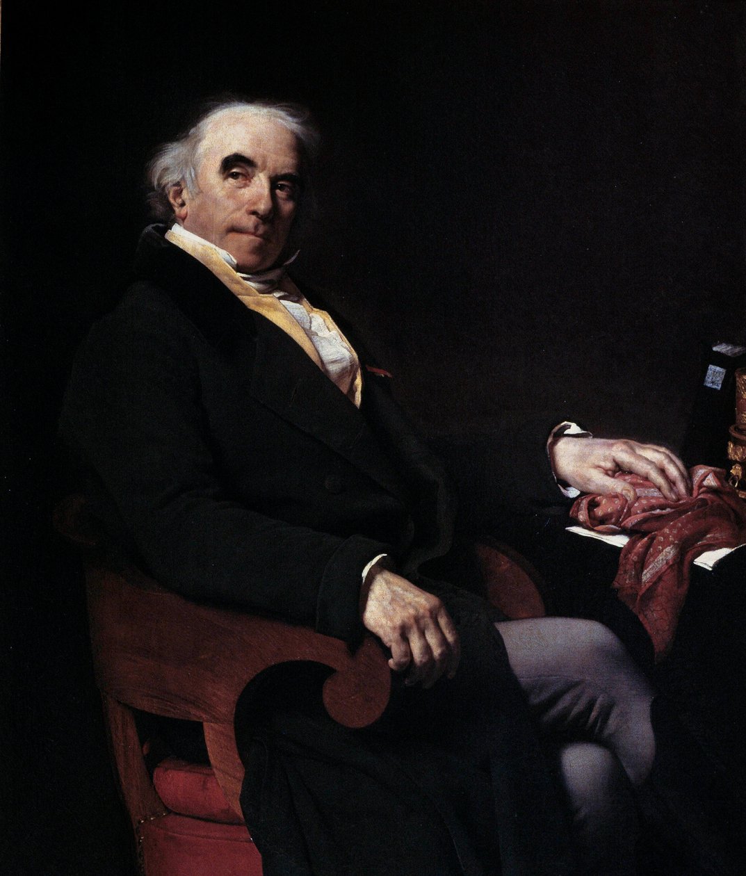 Portret van de ridder van Nanteuil Lanorville (1754-1834), Algemeen Beheerder van Koninklijke Boodschappen door Amable Pagnest