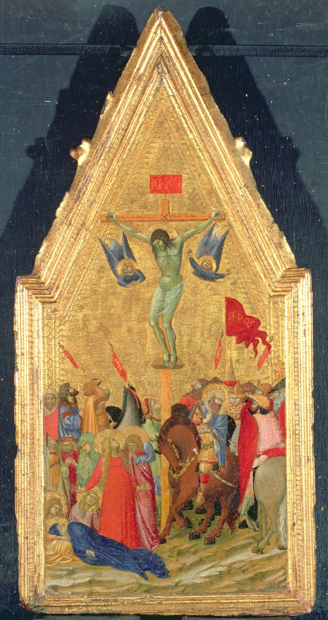 De Kruisiging, c.1348-49 door Ambrogio Lorenzetti