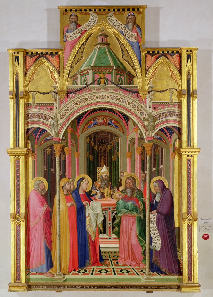 De Presentatie in de Tempel, 1342 door Ambrogio Lorenzetti