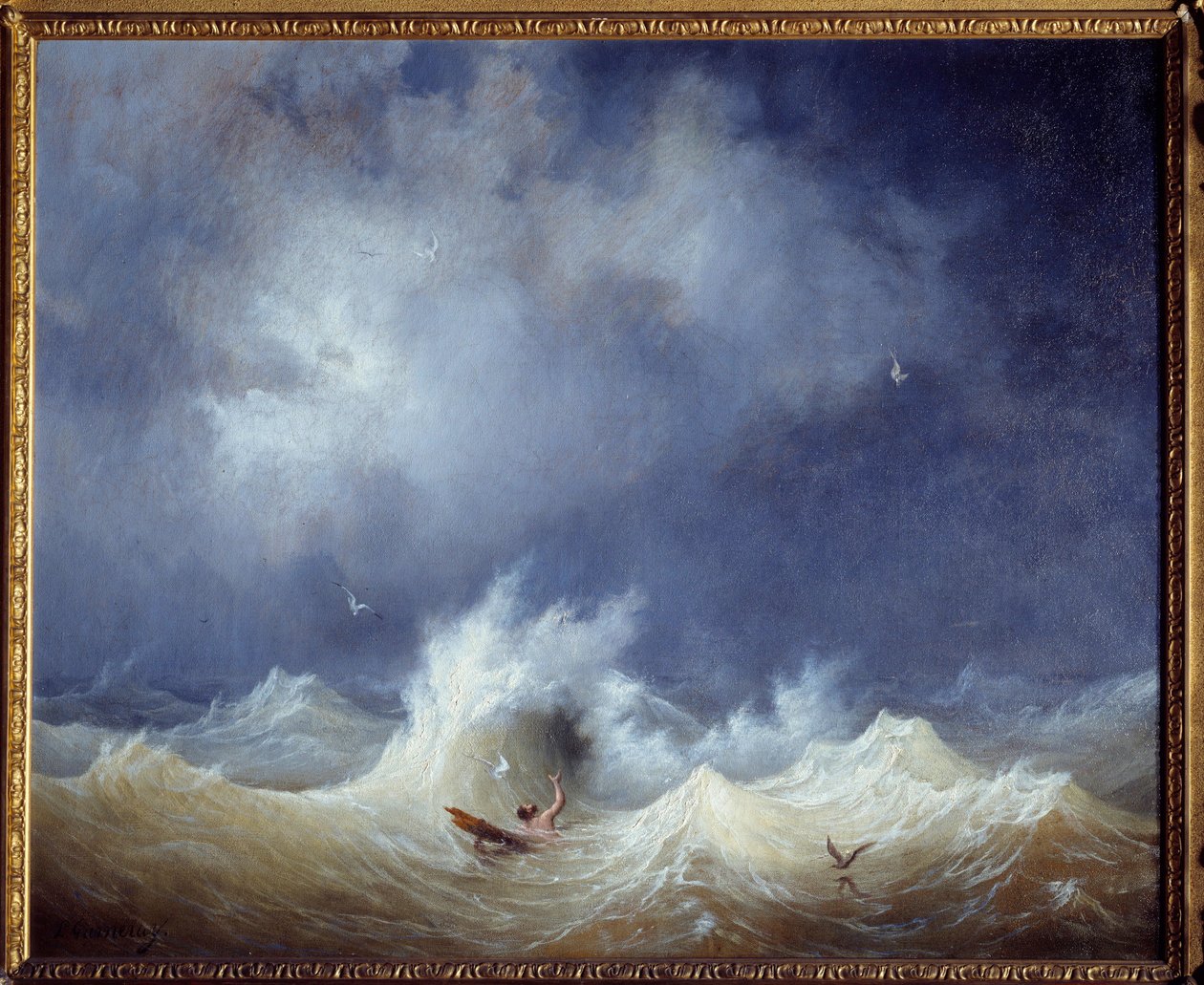 Het schipbreuk door Ambroise Louis Garneray