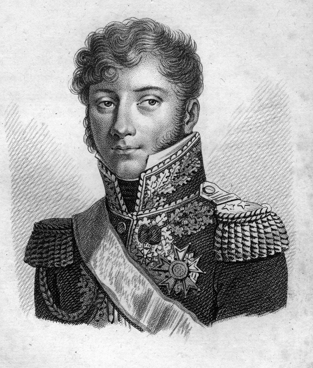 Generaal Montholon. Charles Tristan, Graaf van Montholon, Franse generaal (1783-1853) - in 