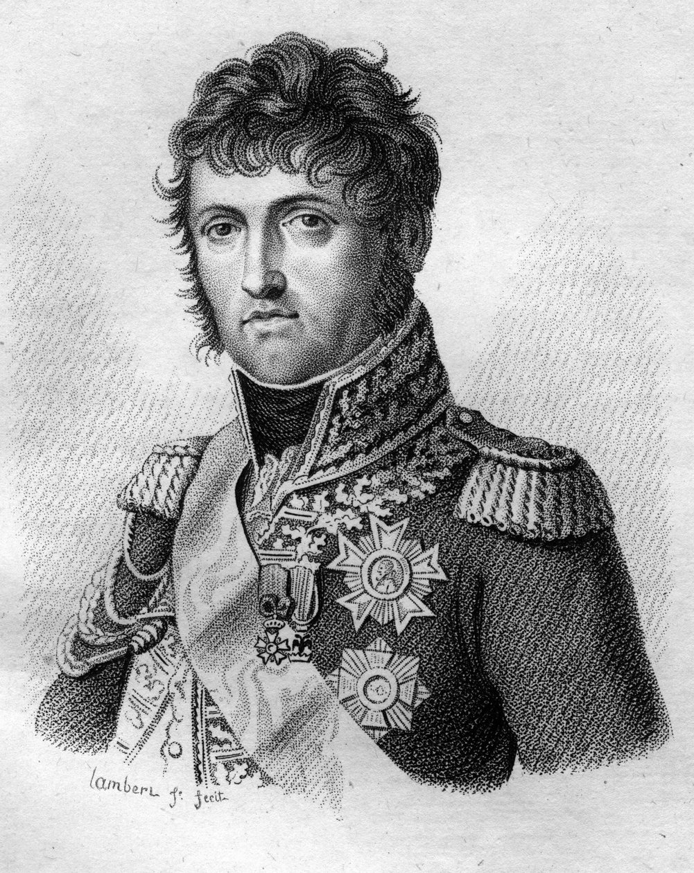 John of God Nicolas Soult, Hertog van Dalmatië. Generaal en daarna Maarschalk van Frankrijk (1769 - 1851) in “Portretten van de Franse generaals na de overwinningen en veroveringen van de Fransen” Gegraveerd door Ambroise Tardieu in 1818. Stella Collectie door Ambroise Tardieu