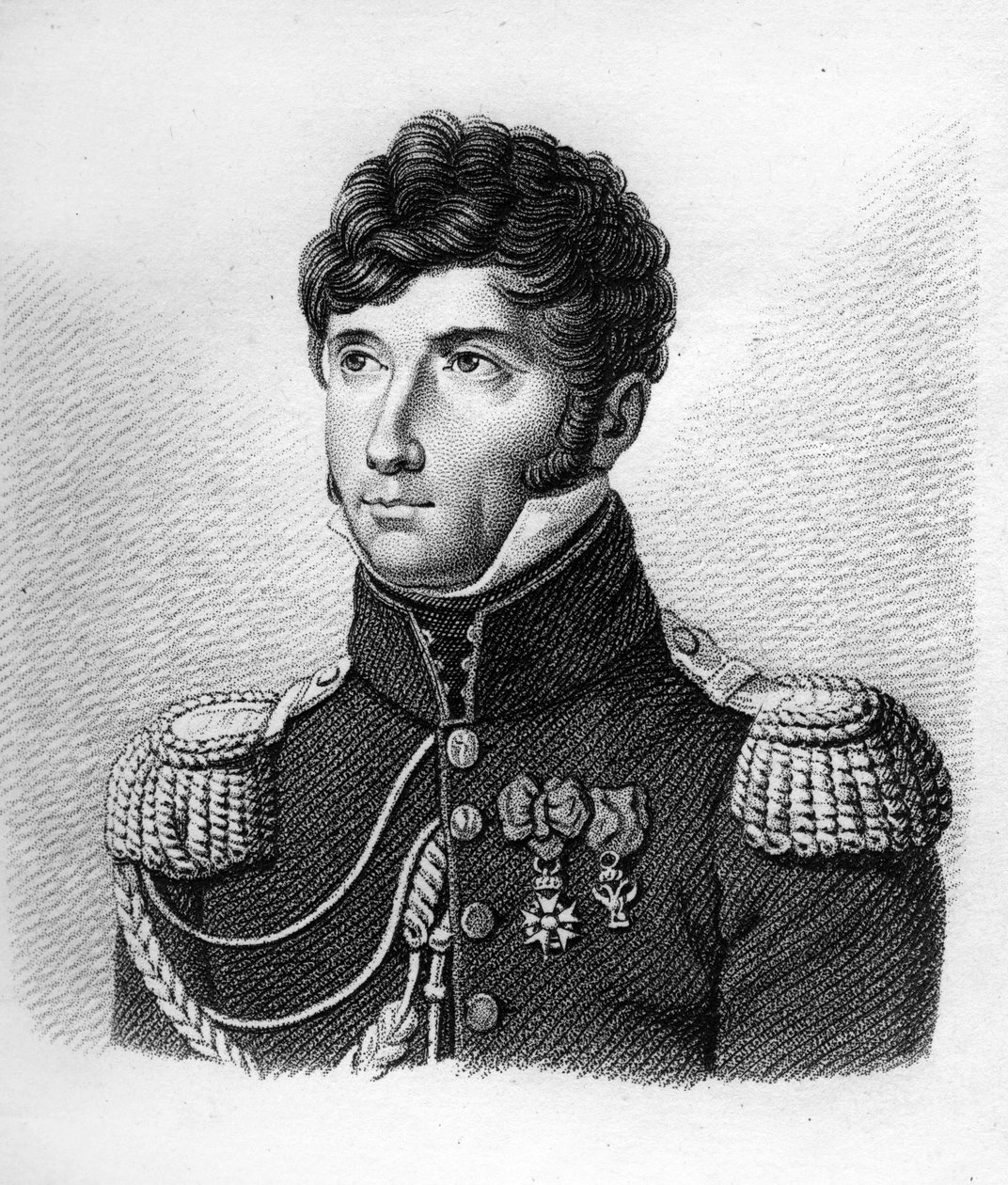 Louis Michel Letort (Le Tort) (1773-1815) in Brigadegeneraal. Gegraveerd door Ambroise Tardieu in 1818. Stella Collectie. door Ambroise Tardieu