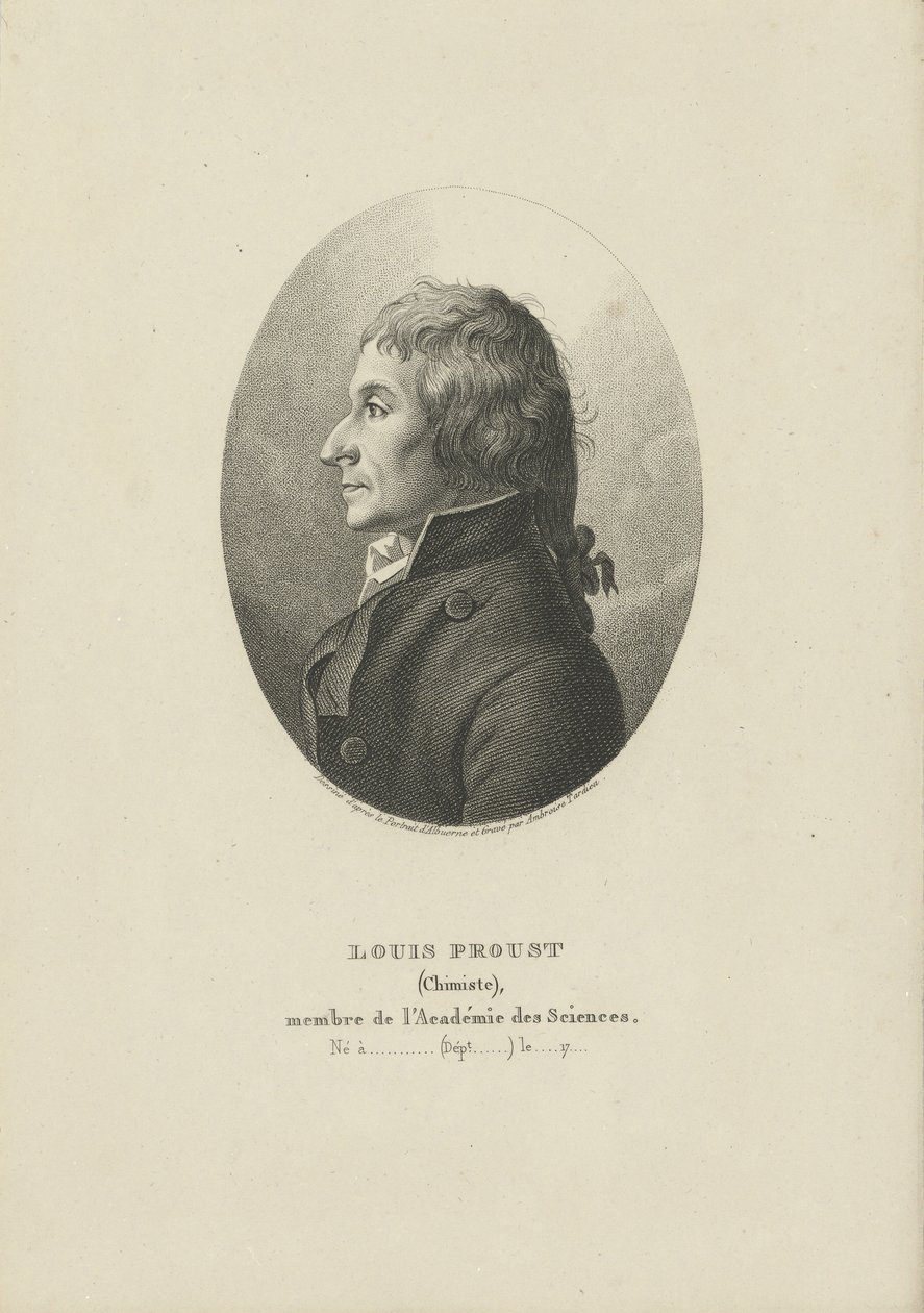 Portret van Joseph Louis Proust 1754-1826, ca. 1800 door Ambroise Tardieu