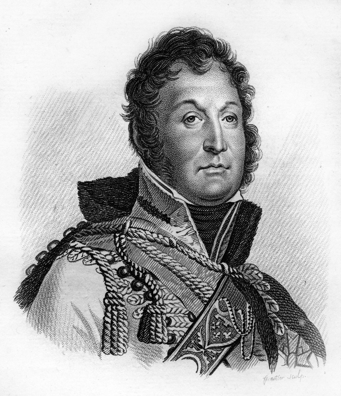 De hertog van Orléans, die Lodewijk Filips I (1773-1850) werd, koning van de Fransen - in “Portretten van de Franse generaals na de overwinningen en veroveringen van de Fransen”. Gegraveerd door Ambroise Tardieu in 1818. Stella Collectie. door Ambroise Tardieu