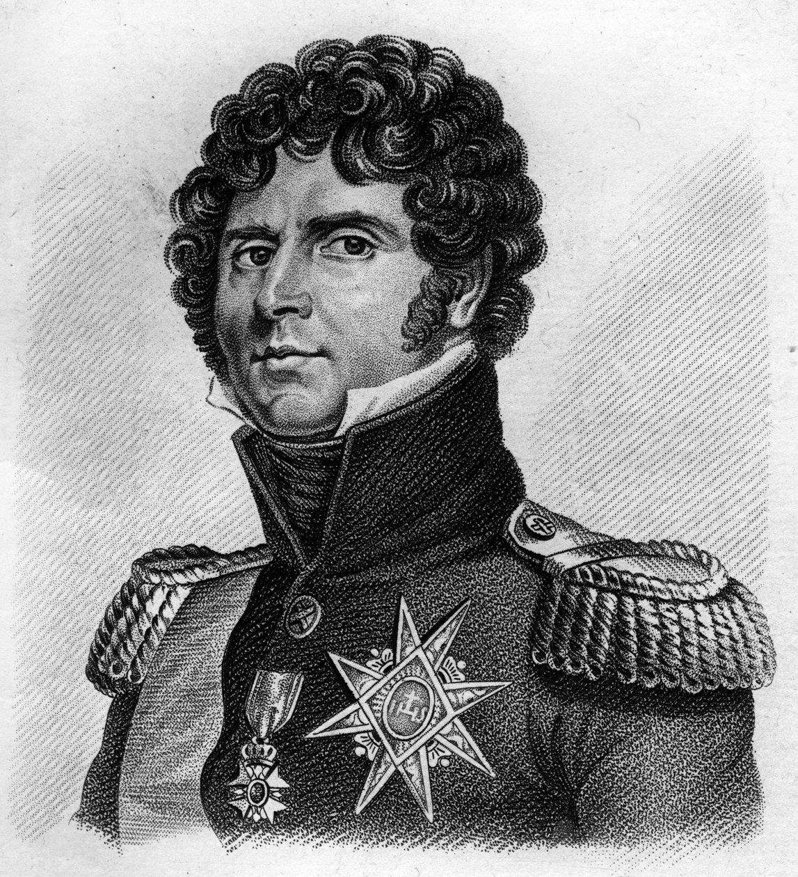 Portret van Charles Jean - Baptiste Bernadotte (1763-1844), Maarschalk van Frankrijk, Koning Charles XIV van Zweden en Noorwegen. in 