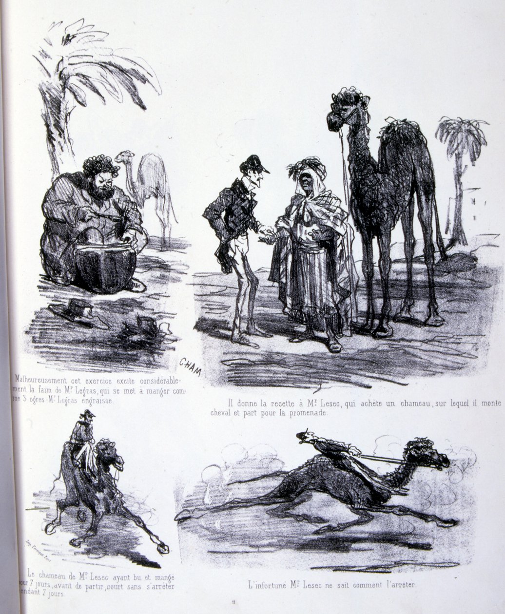 Illustratie voor De kunst van het vetmesten en afvallen door Amédée de Noé