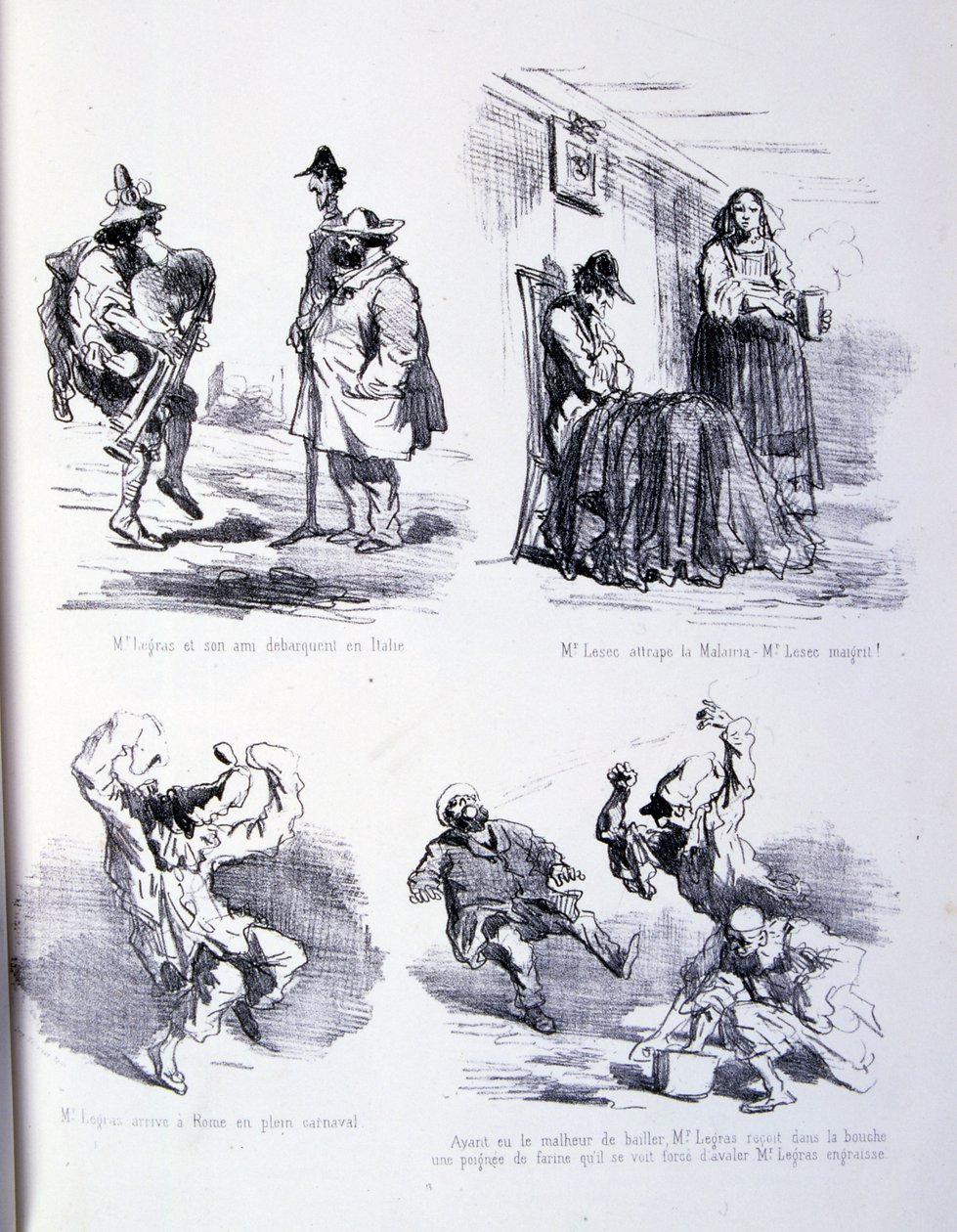 Illustratie voor De kunst van het vetmesten en afvallen door Amédée de Noé