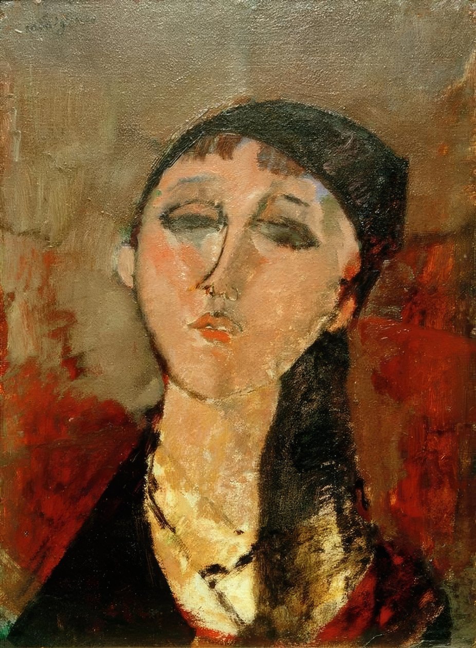 Hoofd van een meisje (Louise) door Amedeo Modigliani