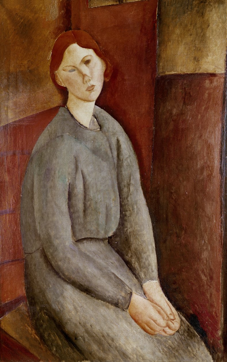 Portret van Annie Bjarne, 1919 door Amedeo Modigliani