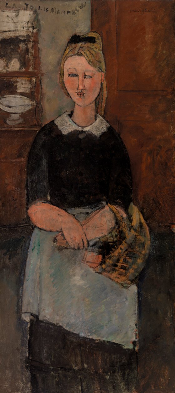 De Mooie Huisvrouw (La Jolie ménagère) door Amedeo Modigliani