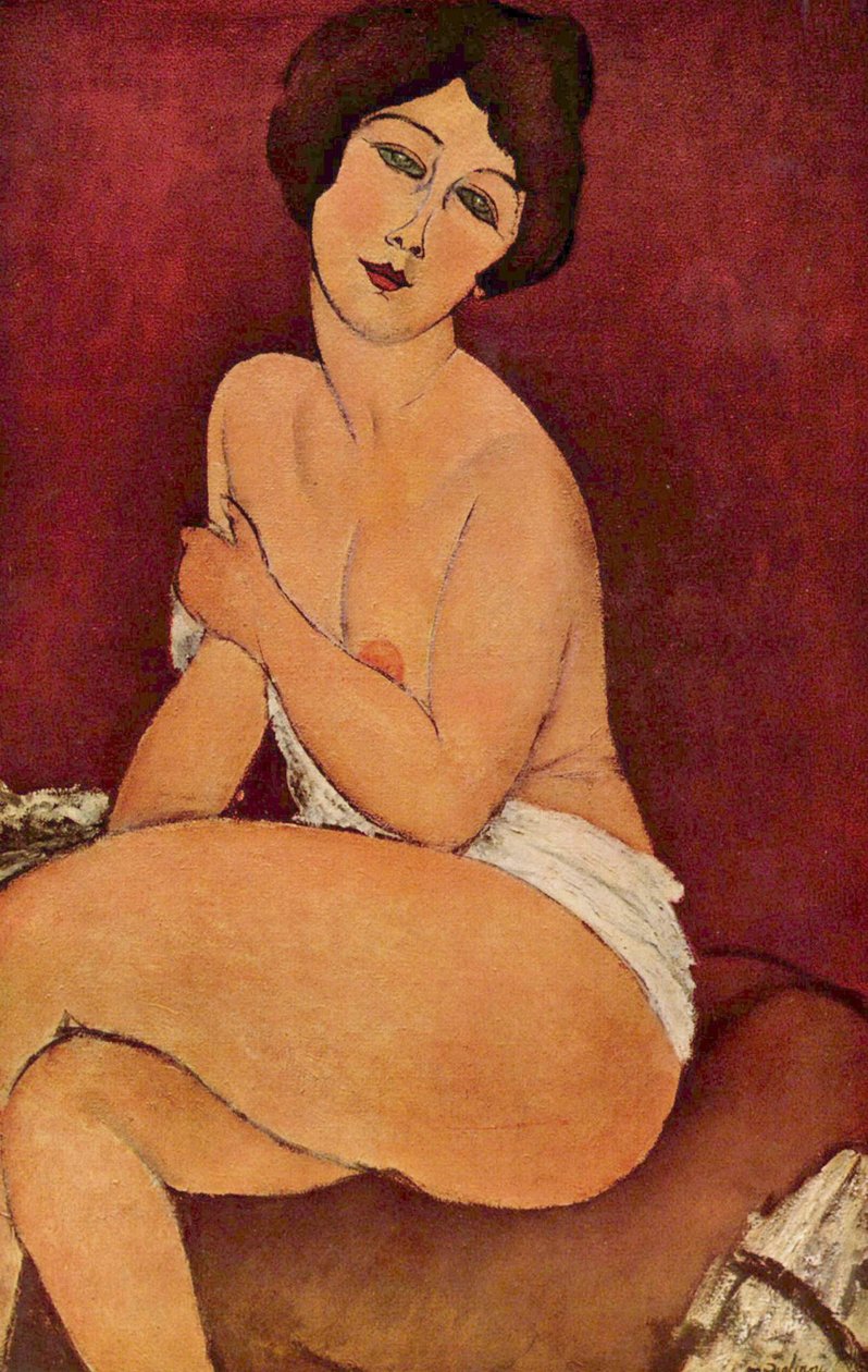 Vrouwelijk Naakt door Amedeo Modigliani