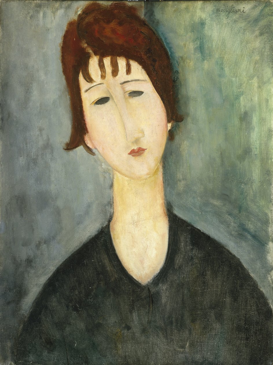 Een Vrouw, 1917-20 door Amedeo Modigliani