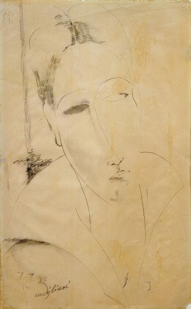 Hanka Zboroska door Amedeo Modigliani