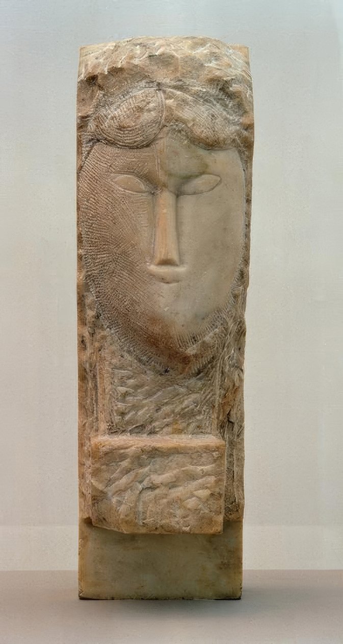 Hoofd van een Vrouw door Amedeo Modigliani
