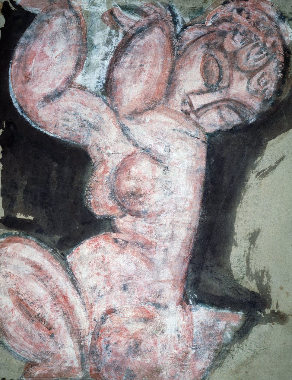 Naakte kariatide door Amedeo Modigliani