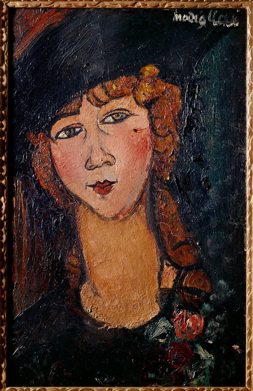 Portret van Lolotte door Amedeo Modigliani