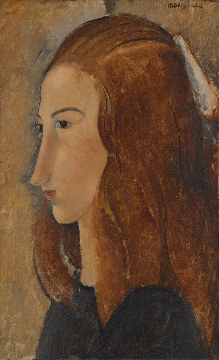 Portret van een jonge vrouw door Amedeo Modigliani