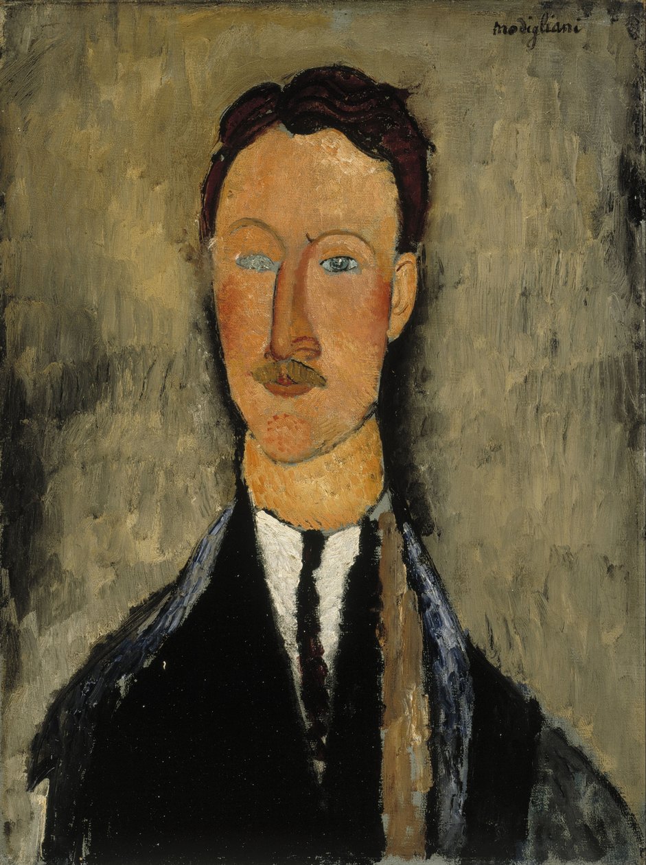 Portret van de kunstenaar Léopold Survage door Amedeo Modigliani