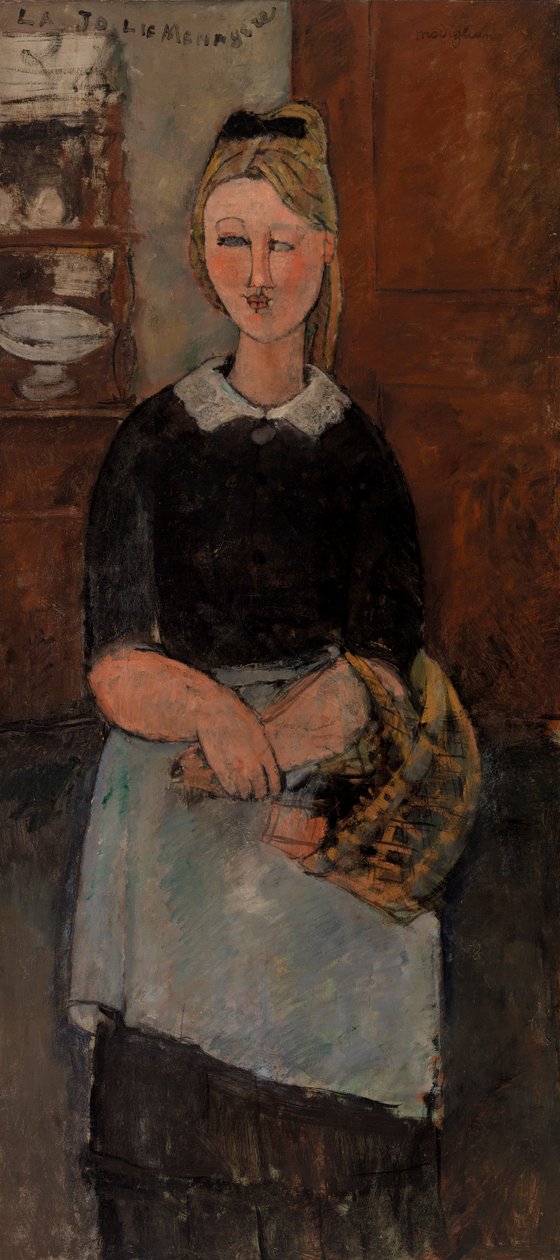 De mooie huisvrouw door Amedeo Modigliani