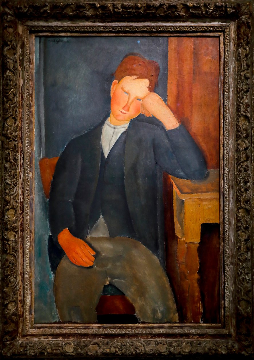 De jonge leerling, ca. 1918-19 door Amedeo Modigliani