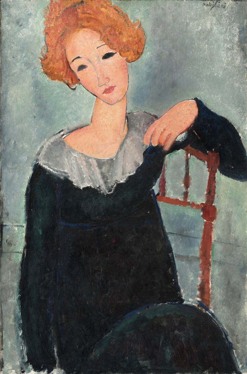 Vrouw met rood haar door Amedeo Modigliani