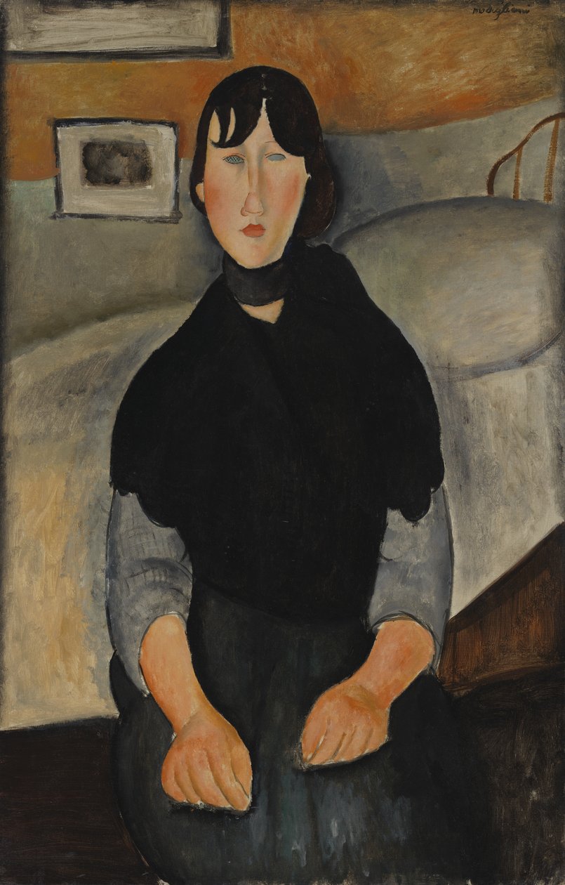Jonge vrouw uit het volk door Amedeo Modigliani