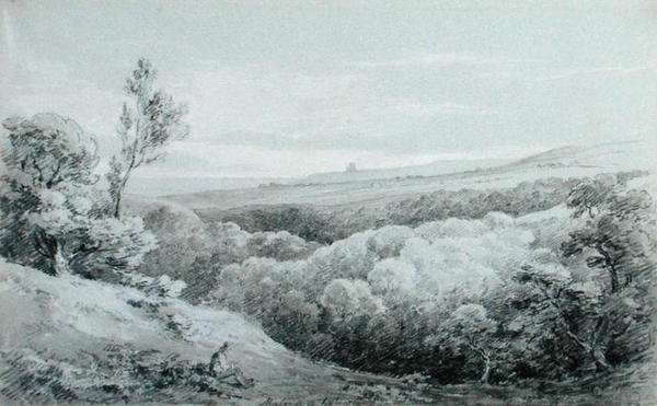 Whitby Abbey, vanaf Mulgrave door Amelia Long