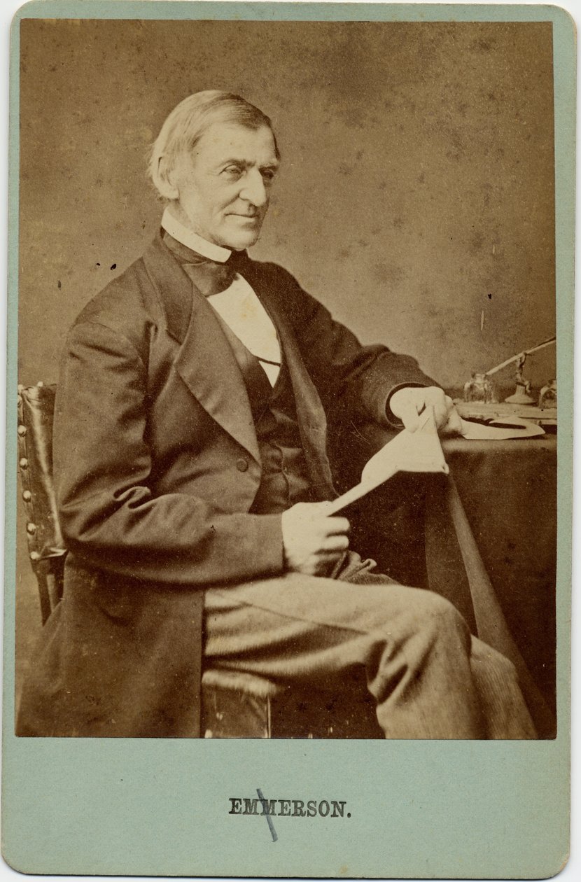 Ralph Waldo Emerson (1803-82), Amerikaanse dichter, filosoof, essayist door American Photographer