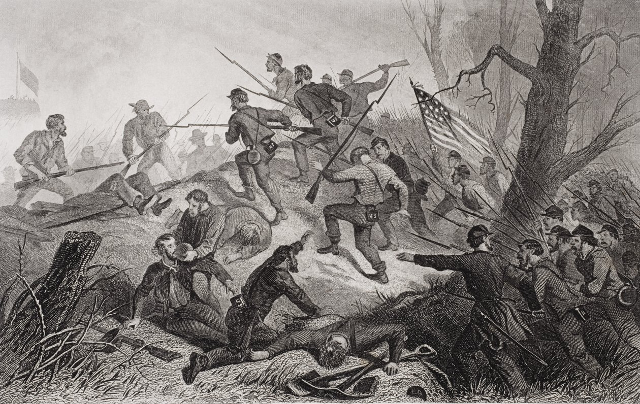 Aanval op Fort Donelson, Tennessee, 1862 door American School