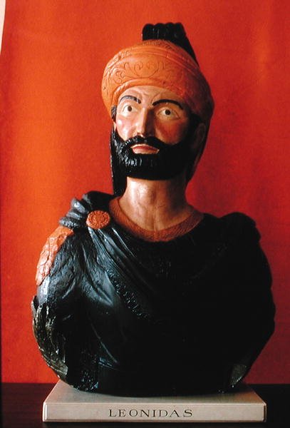 Boegbeeld van Leonidas van een scheepsboeg door American School