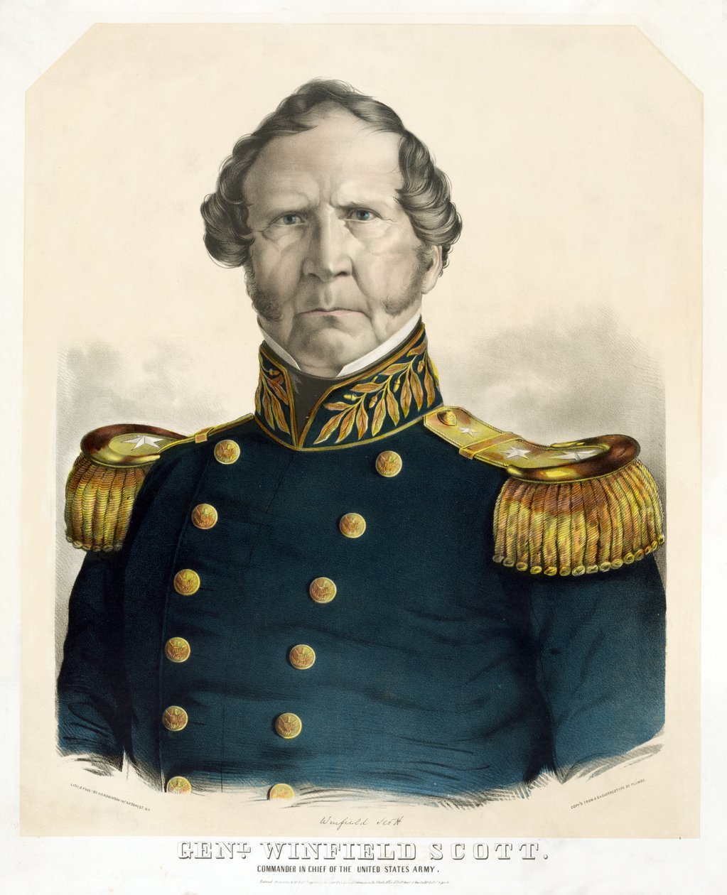 Generaal Winfield Scott, opperbevelhebber van het Amerikaanse leger door American School